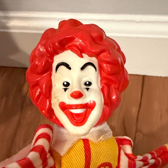 2002 Vintage McDonald's Ronald McDonald Plush Finger Puppet with hard Head - Picture 4 of 16